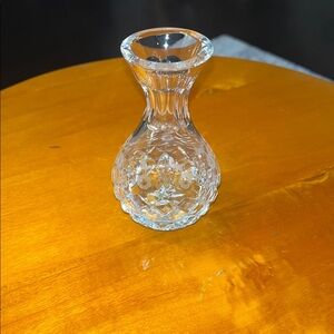 Rogaska Gallia Crystal Violet cut floral design vase.